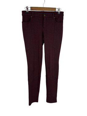 Free People Stretch Ponte Knit with Angled Stitching Mid Rise Pants Size 27